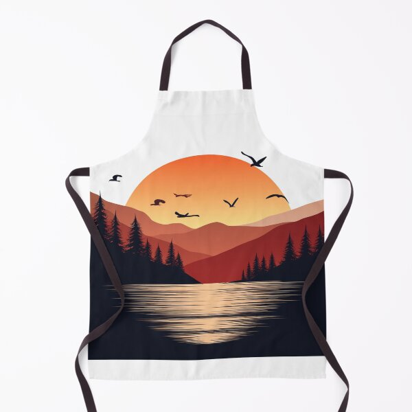 Item preview, Sunset in mountain view designed and sold by vectorillus.