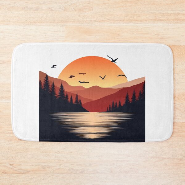 Item preview, Sunset in mountain view designed and sold by vectorillus.