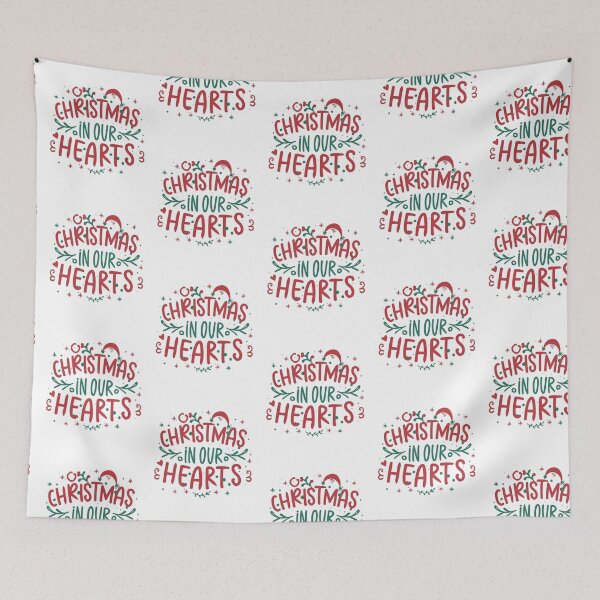 Item preview, Christmas in Our Hearts | Festive Design for Stickers, Mugs, Decor and More designed and sold by HahaHandlesHub.