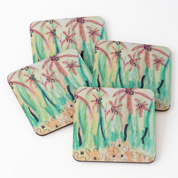 Item preview, Red palm trees designed and sold by ArtbyColleen.