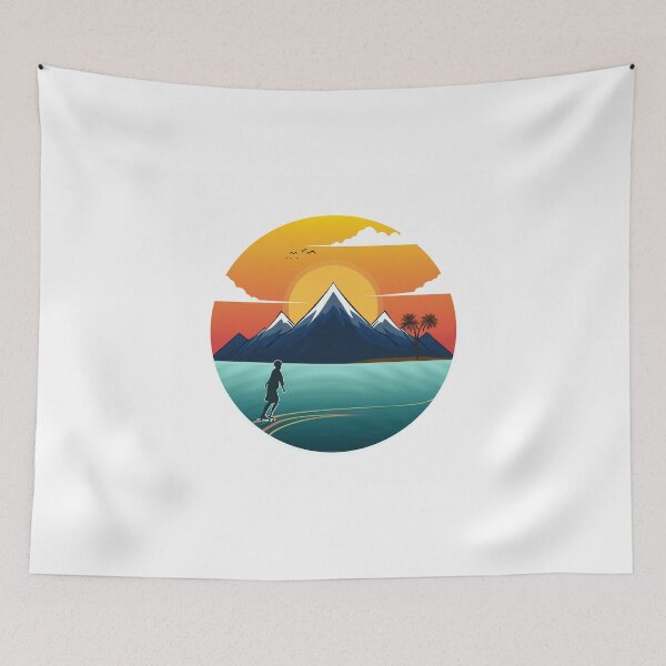 Item preview, Sunset in mountain view designed and sold by vectorillus.