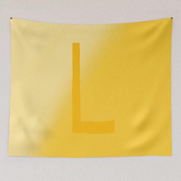 Item preview, Yellow L with Gradient Background designed and sold by MusicQueen17.