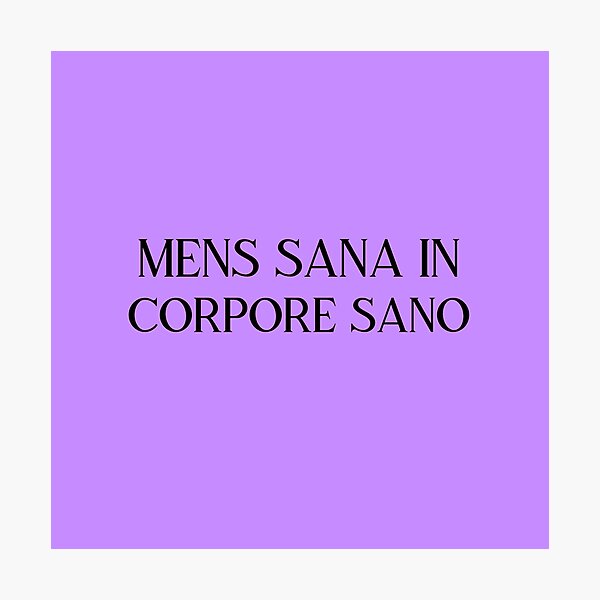 Item preview, Mens Sana in Corpore Sano black designed and sold by VRedBaller.