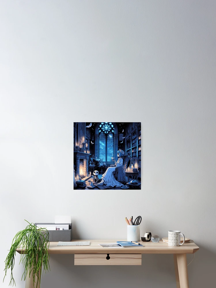 Thumbnail 2 of 3, Poster, Midnight Tea Ritual designed and sold by FaydeFlora.