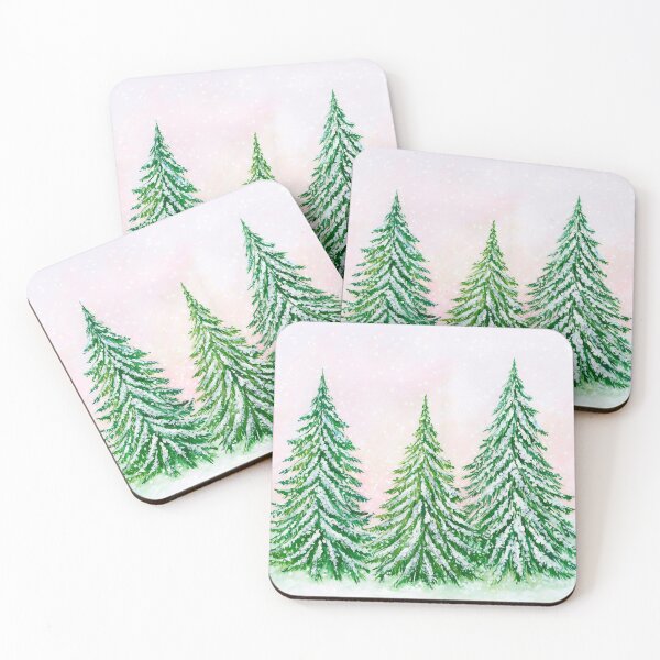 Item preview, Three snowy trees designed and sold by blursbyai.