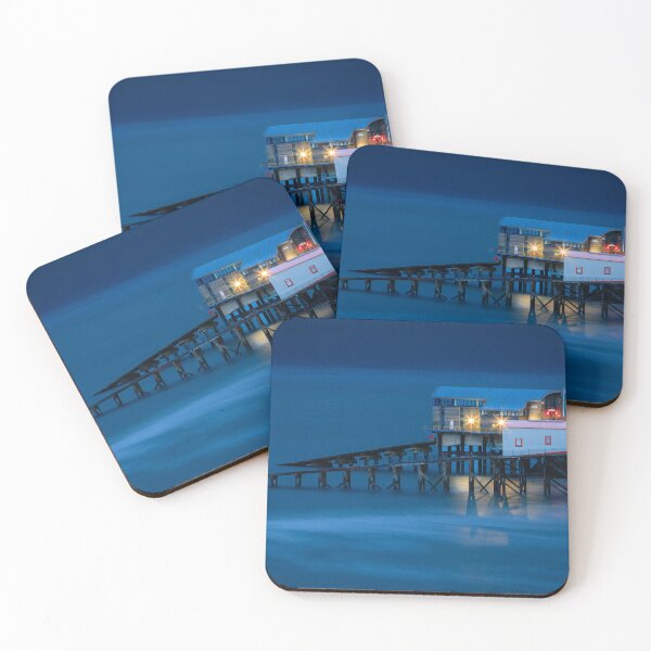 Item preview, Tenby Wales lifeboat station taken in early evening during the blue hour.  Long exposure designed and sold by Chris Warham.