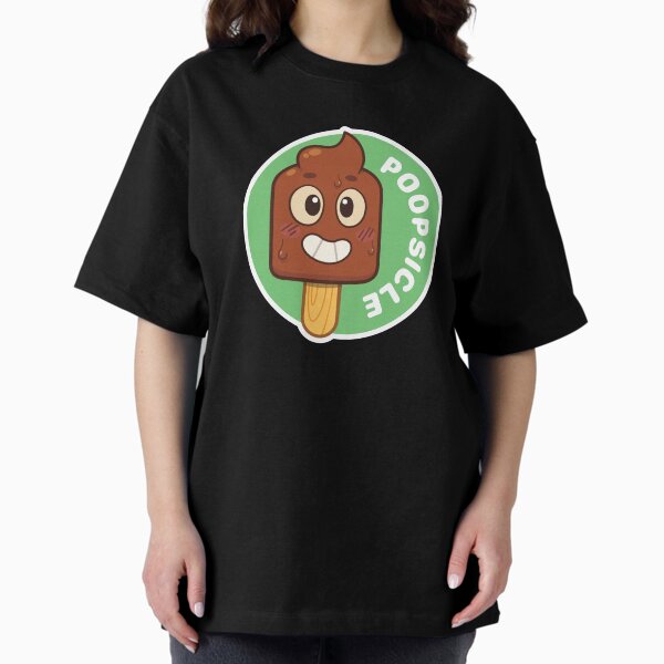 Poopsicle Emoji Oversized T-Shirt