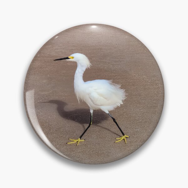 Item preview, White Heron walking on the beach designed and sold by EstelleCress.