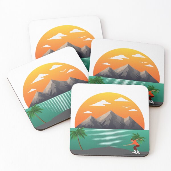 Item preview, Sunset in mountain view designed and sold by vectorillus.