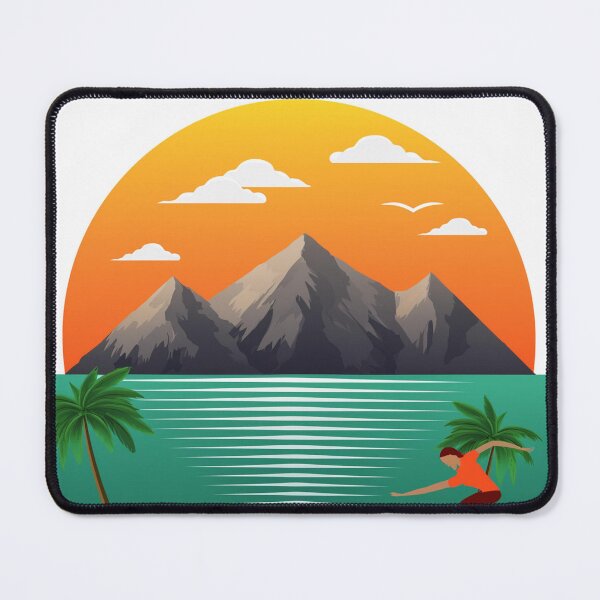 Item preview, Sunset in mountain view designed and sold by vectorillus.