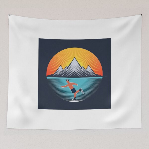 Item preview, Sunset in mountain view designed and sold by vectorillus.