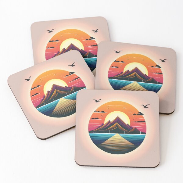 Item preview, Sunset in mountain view designed and sold by vectorillus.