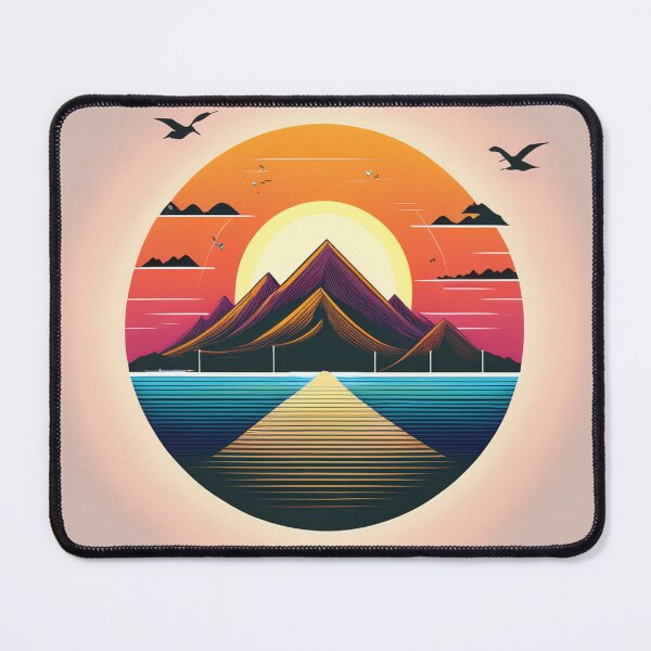 Item preview, Sunset in mountain view designed and sold by vectorillus.