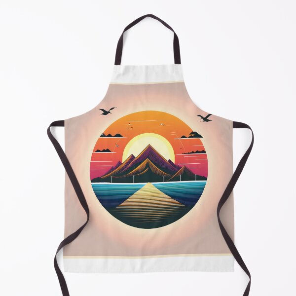 Item preview, Sunset in mountain view designed and sold by vectorillus.