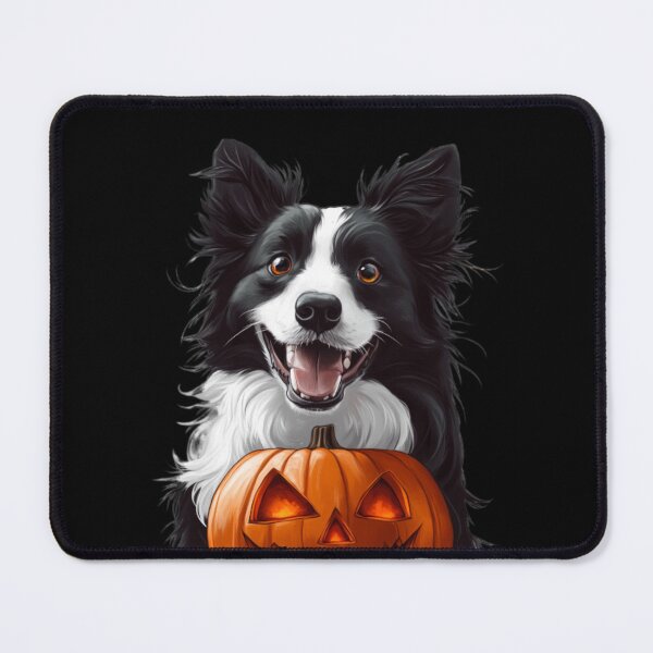Item preview, Adorable Border Collie with a Pumpkin. designed and sold by Kyumi12.