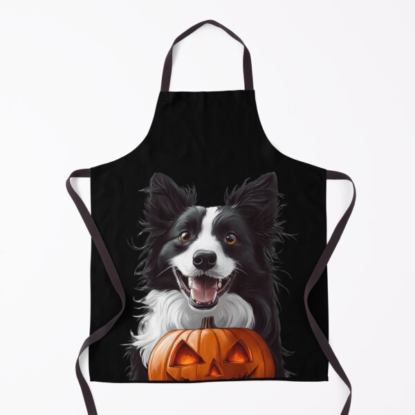 Item preview, Adorable Border Collie with a Pumpkin. designed and sold by Kyumi12.