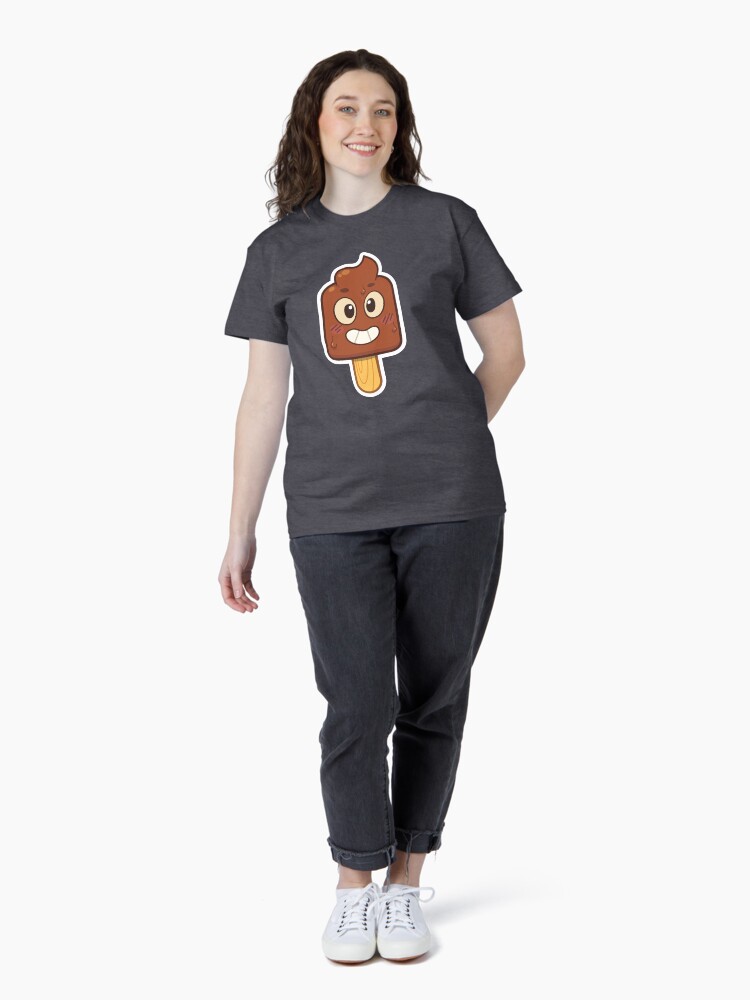 Thumbnail 4 of 7, Classic T-Shirt, Poopsicle Emoji Character designed and sold by BuffaloPanic.