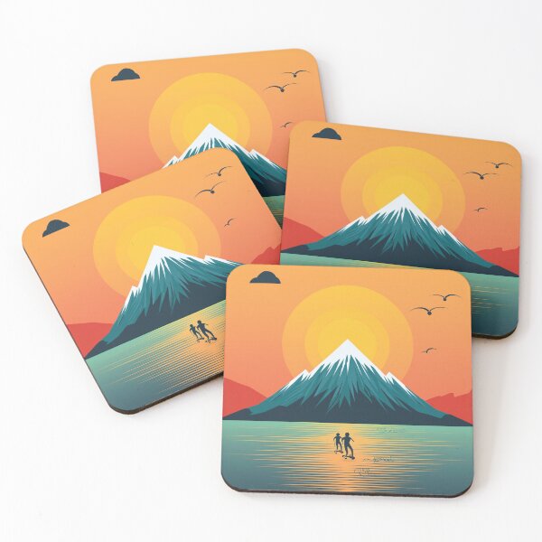 Item preview, Sunset in mountain view designed and sold by vectorillus.