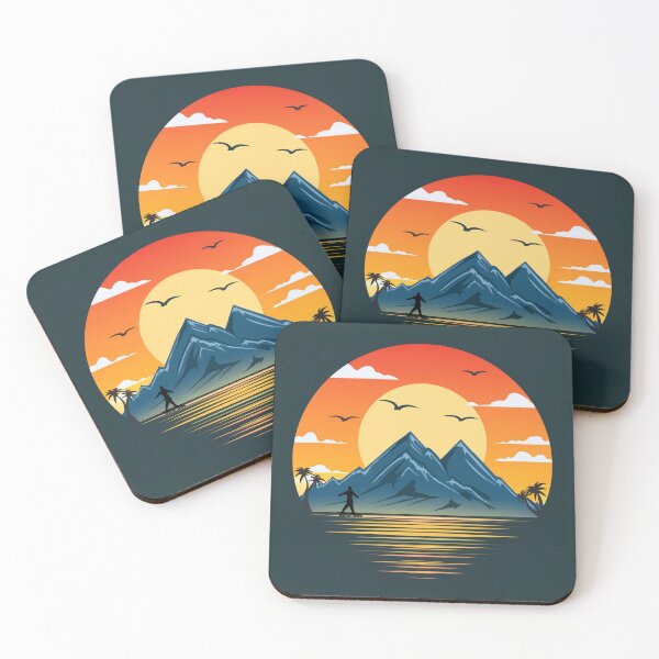 Item preview, Sunset in mountain view designed and sold by vectorillus.