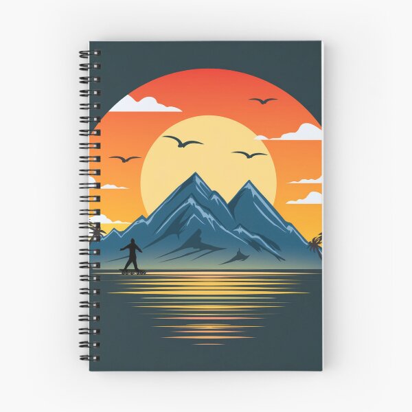 Item preview, Sunset in mountain view designed and sold by vectorillus.