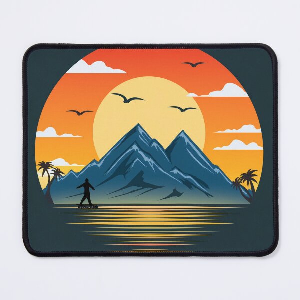 Item preview, Sunset in mountain view designed and sold by vectorillus.