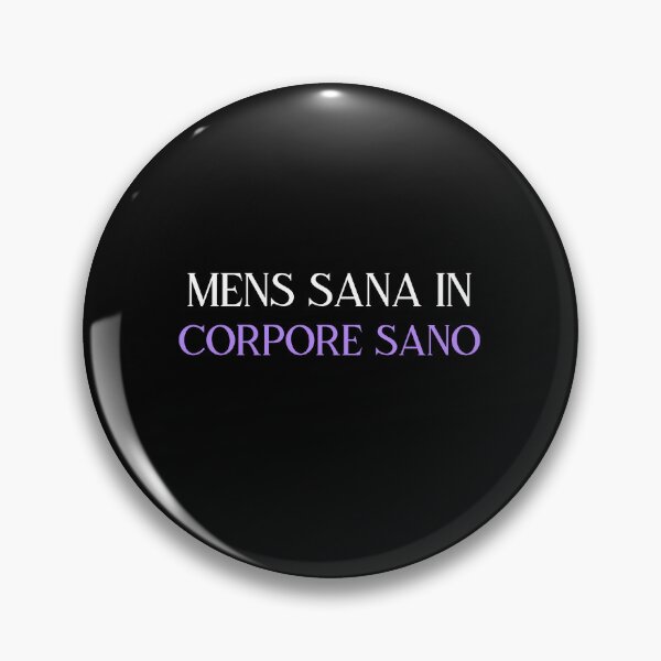Item preview, Mens Sana in Corpore Sano white purple designed and sold by VRedBaller.