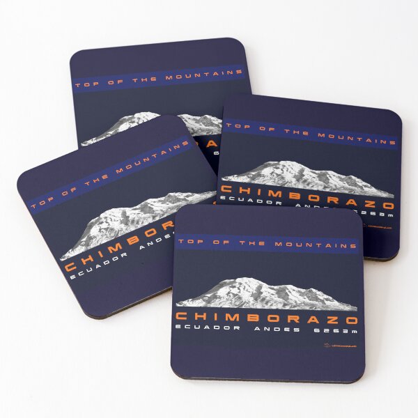 Item preview, mountain high peak Chimborazo snow Ecuador Andes white orange blue sweatshirt blue edition designed and sold by UnnecessaryLuck.