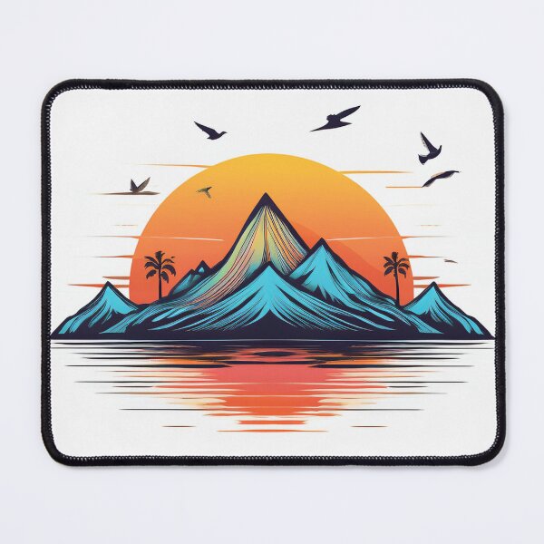 Item preview, Sunset in mountain view designed and sold by vectorillus.
