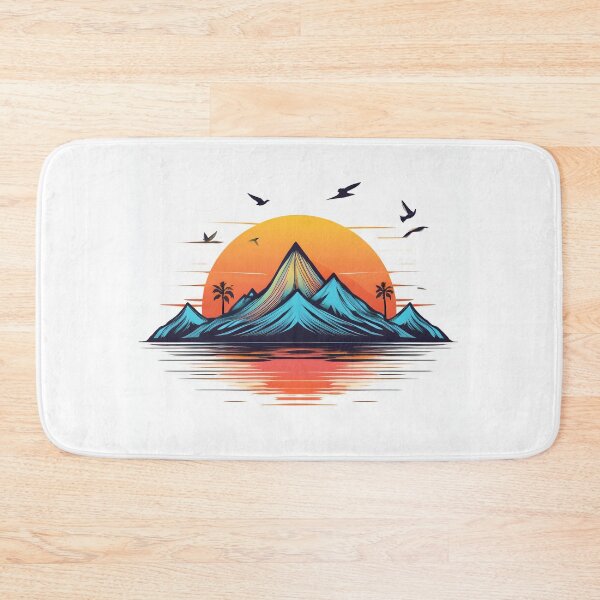 Item preview, Sunset in mountain view designed and sold by vectorillus.