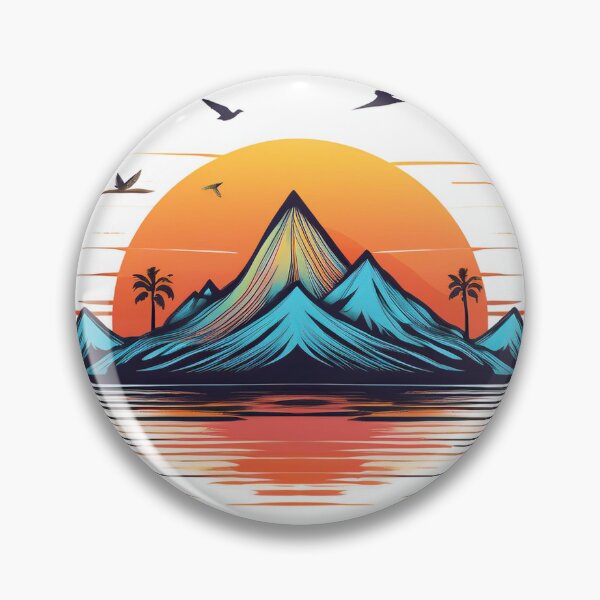 Item preview, Sunset in mountain view designed and sold by vectorillus.