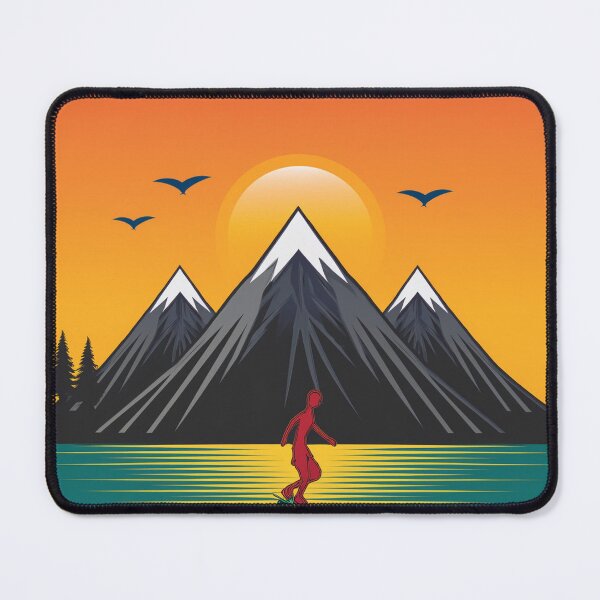 Item preview, Sunset in mountain view designed and sold by vectorillus.