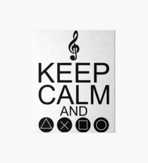 Keep Calm And Game On Art Board