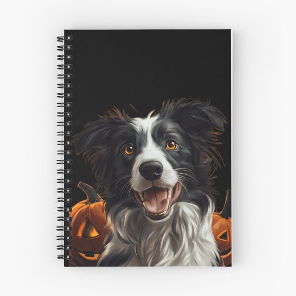 Item preview, Adorable Border Collie with Pumpkins. designed and sold by Kyumi12.