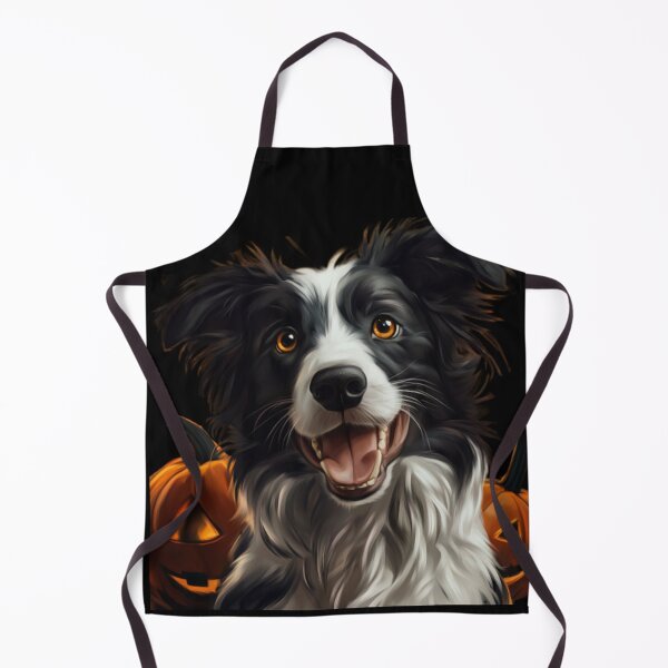 Item preview, Adorable Border Collie with Pumpkins. designed and sold by Kyumi12.