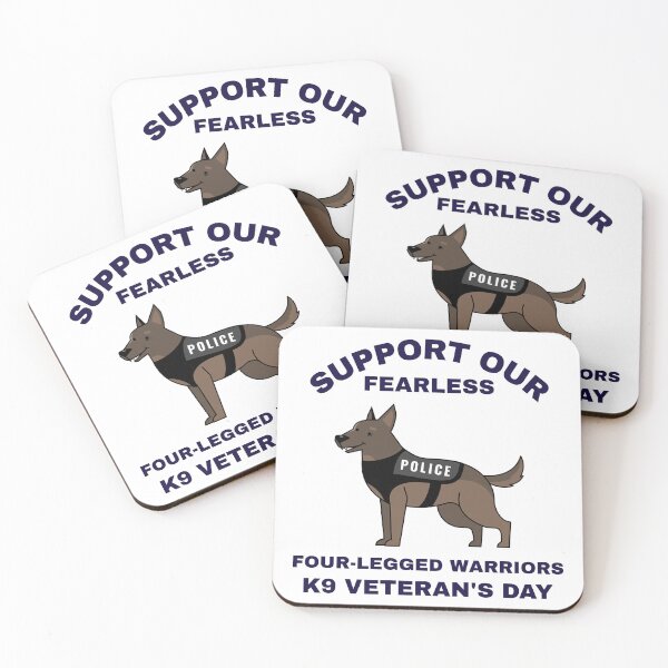 Item preview, SUPPORT OUR FEARLESS FOUR-LEGGED WARRIORS K9 VETERAN'S DAY T-SHIRT designed and sold by PurifiedART.