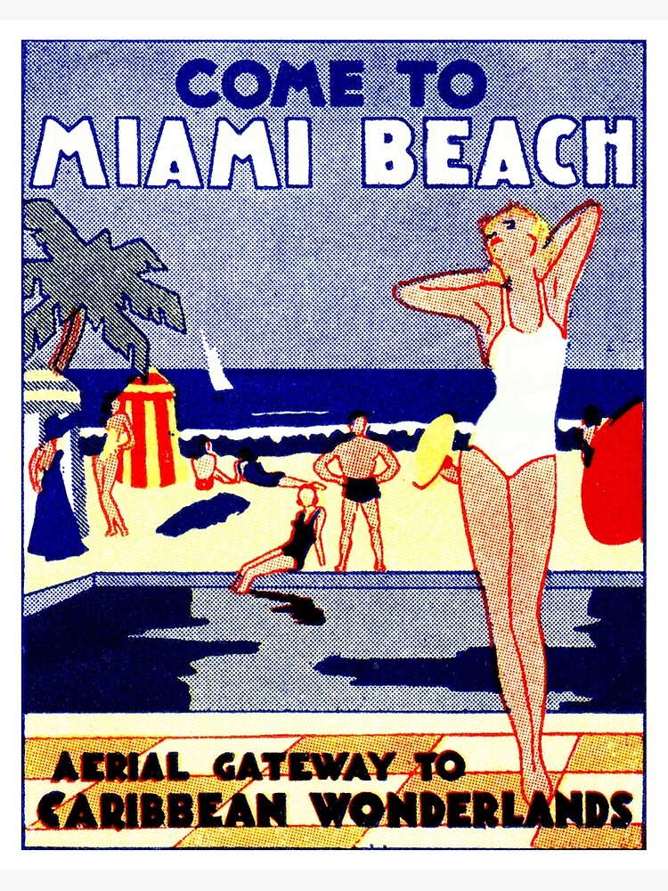 Greetings from Miami Florida, Gateway to the Americas Vintage Postcard