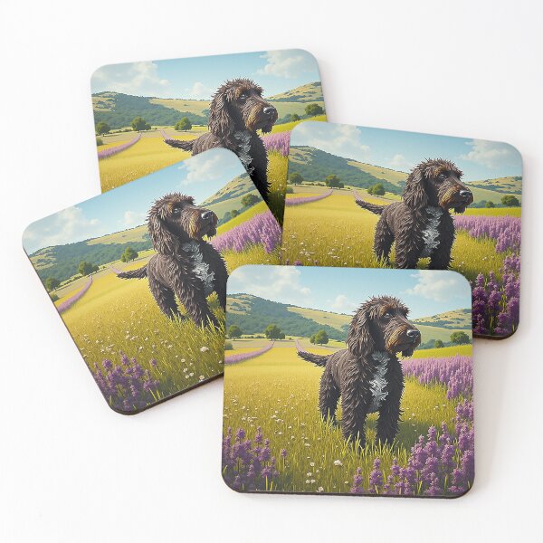 Item preview, Airedale Terrier - Lavender field designed and sold by KLDprods.