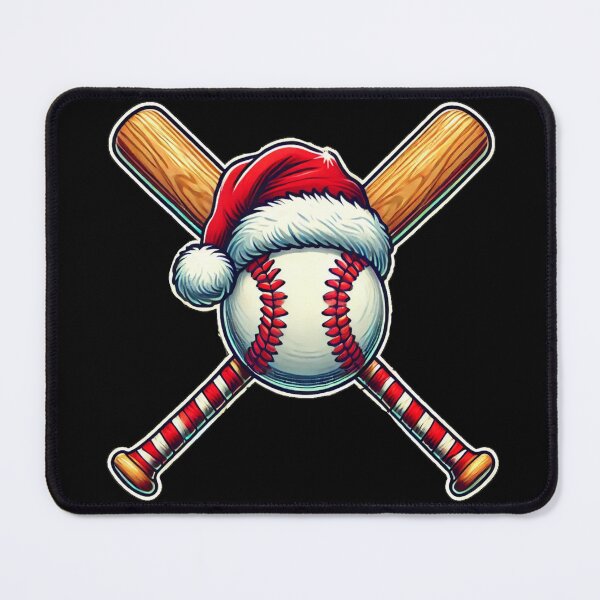 Item preview, Baseball Christmas Santa Hat Tee designed and sold by BlankCanvasHaHa.