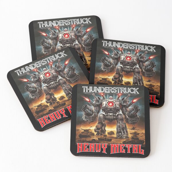 Artikelvorschau, Kampfmech, Mecha-Heavy Metal entworfen und verkauft von GeeksLoveDogs.