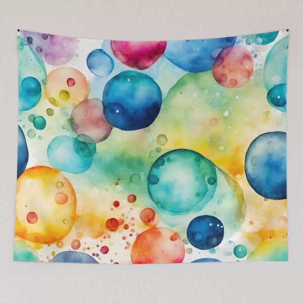 Item preview, Dreamy Bubble Watercolor Illustration 4 designed and sold by Tom-Johnson.