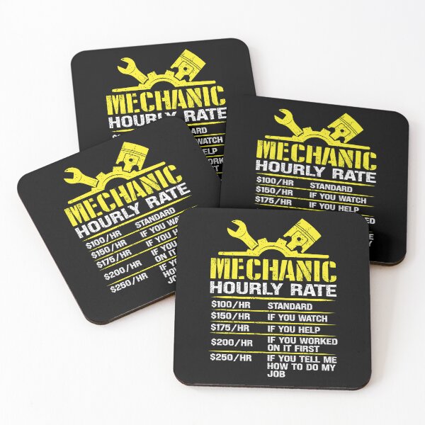 Item preview, Auto Repair Mechanic Labor Rates Funny Mechanic Hourly Rate designed and sold by Rahjihan.