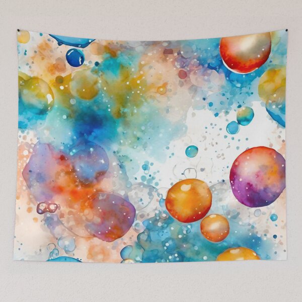 Item preview, Dreamy Bubble Watercolor Illustration 7 designed and sold by Tom-Johnson.