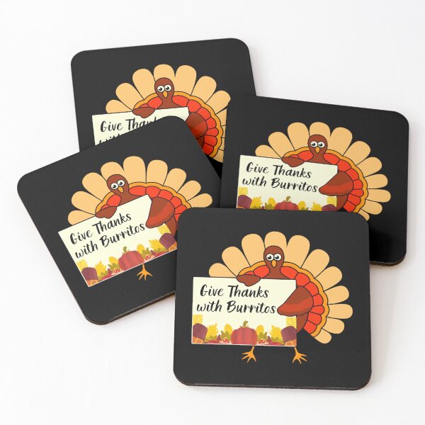 Item preview, Funny Thanksgiving.Thanksgiving Humor.Give Thanks with Burritos.Save a Turkey. designed and sold by JAGA-ALIME.