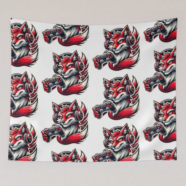 Item preview, Mascot Gaming Fox Art Design designed and sold by DesignHub.