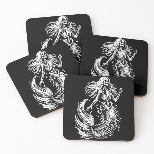 Item preview, Skeleton Mermaid Mystical Creature designed and sold by LuminOrb.