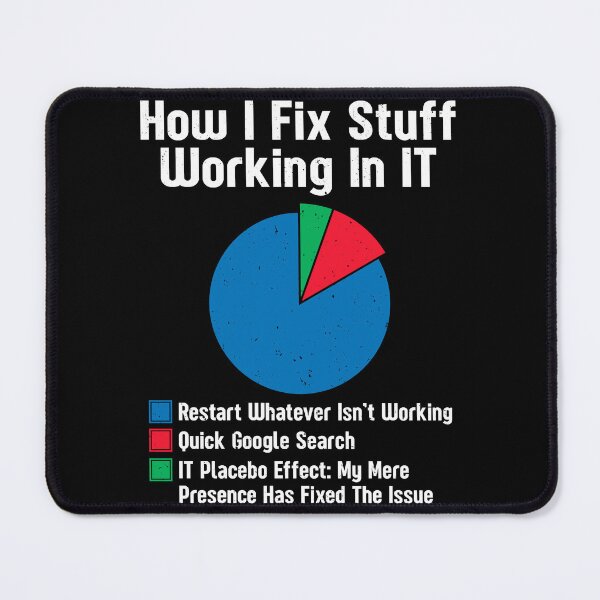 Item preview, How I Fix Stuff Working in It, Tech Support Geek Nerd designed and sold by Rahjihan.