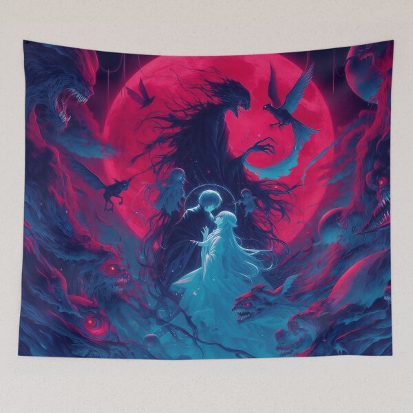 Item preview, Cursed Affinity: Embracing Darkness Beneath the Red Moon designed and sold by FaydeFlora.