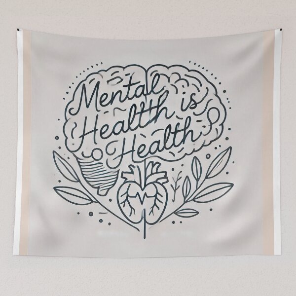 Item preview, Mental Health is Health designed and sold by Jonesetcetera.