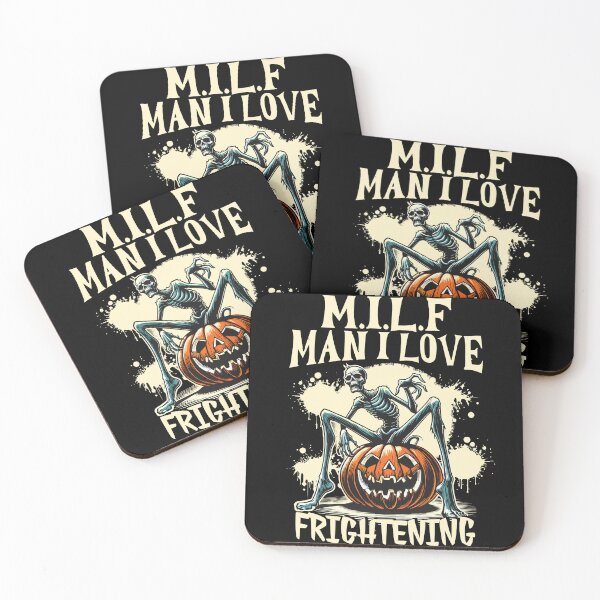 Item preview, M.i.l.f Man I Love Frightening Pumpkin Horror designed and sold by LuminOrb.