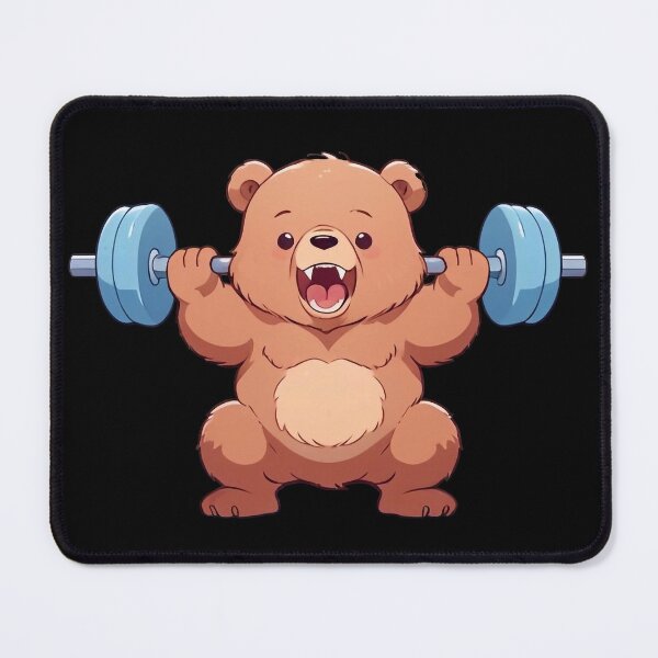 Item preview, Squatting Grizzly Bear designed and sold by FreshArtFusion.